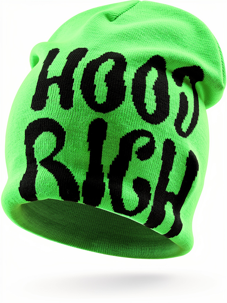Lime Green & Black Skully