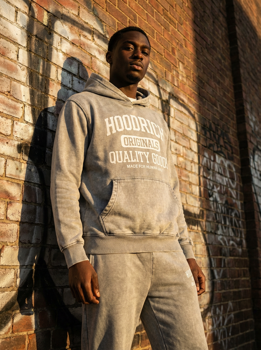 Grey “Quality Goods” Stacked Set