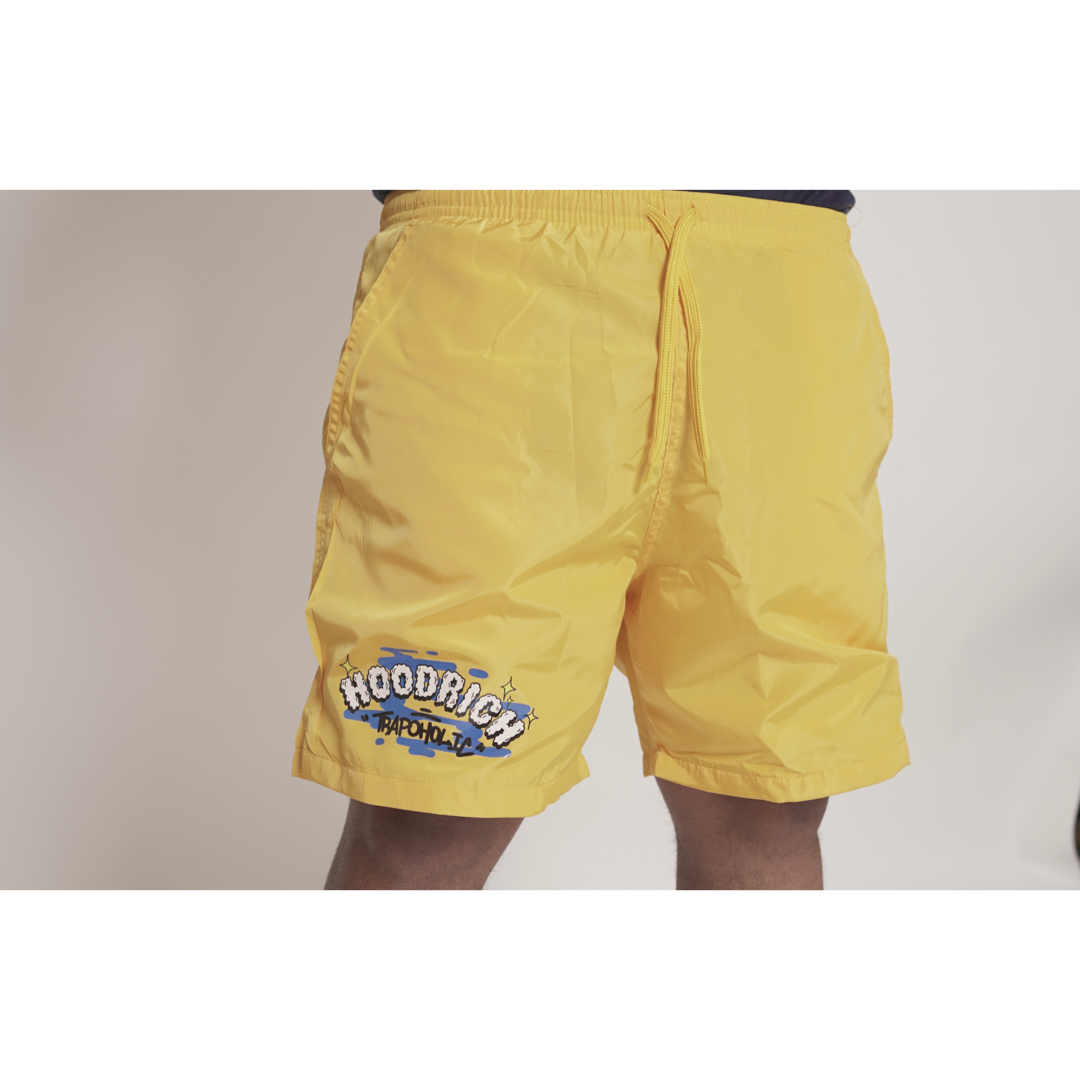 Yellow Lighting Bolt Shorts