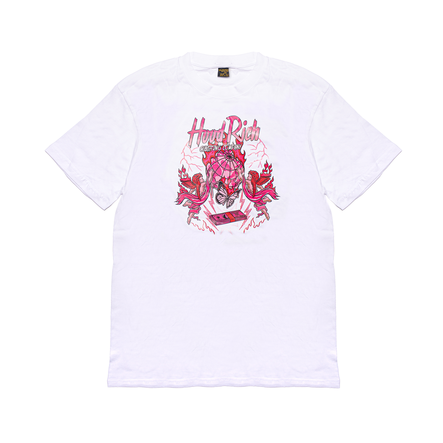 White/Pink Light Blessed N Rich T-Shirt