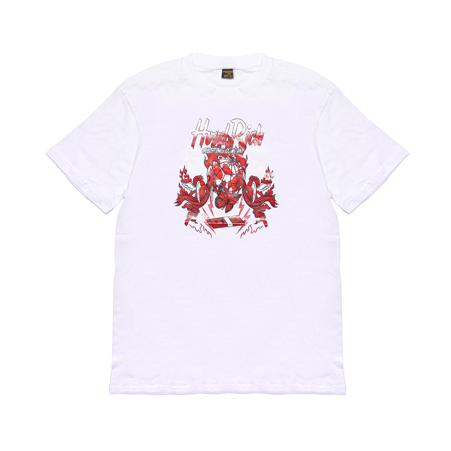 White/Red Dark Blessed N Rich T-Shirt