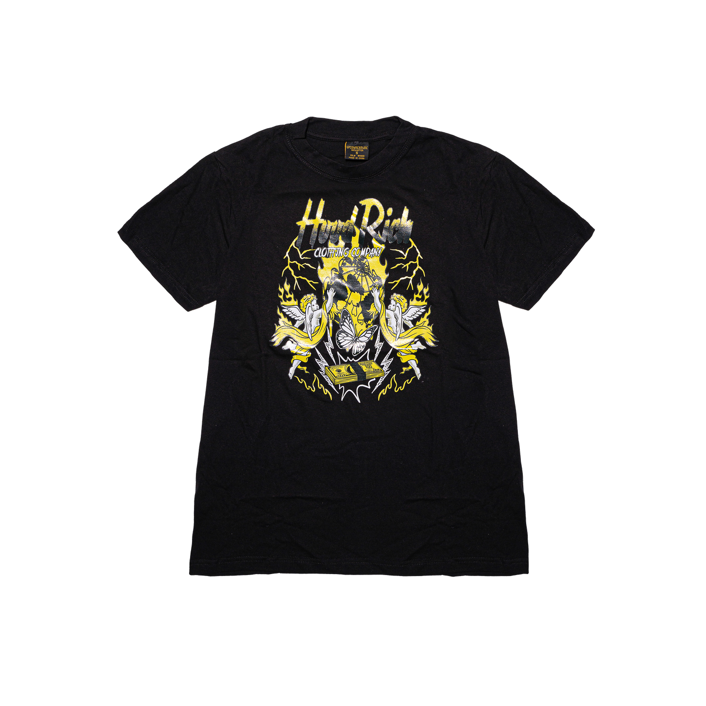 Black/Yellow Dark Blessed N Rich T-Shirt