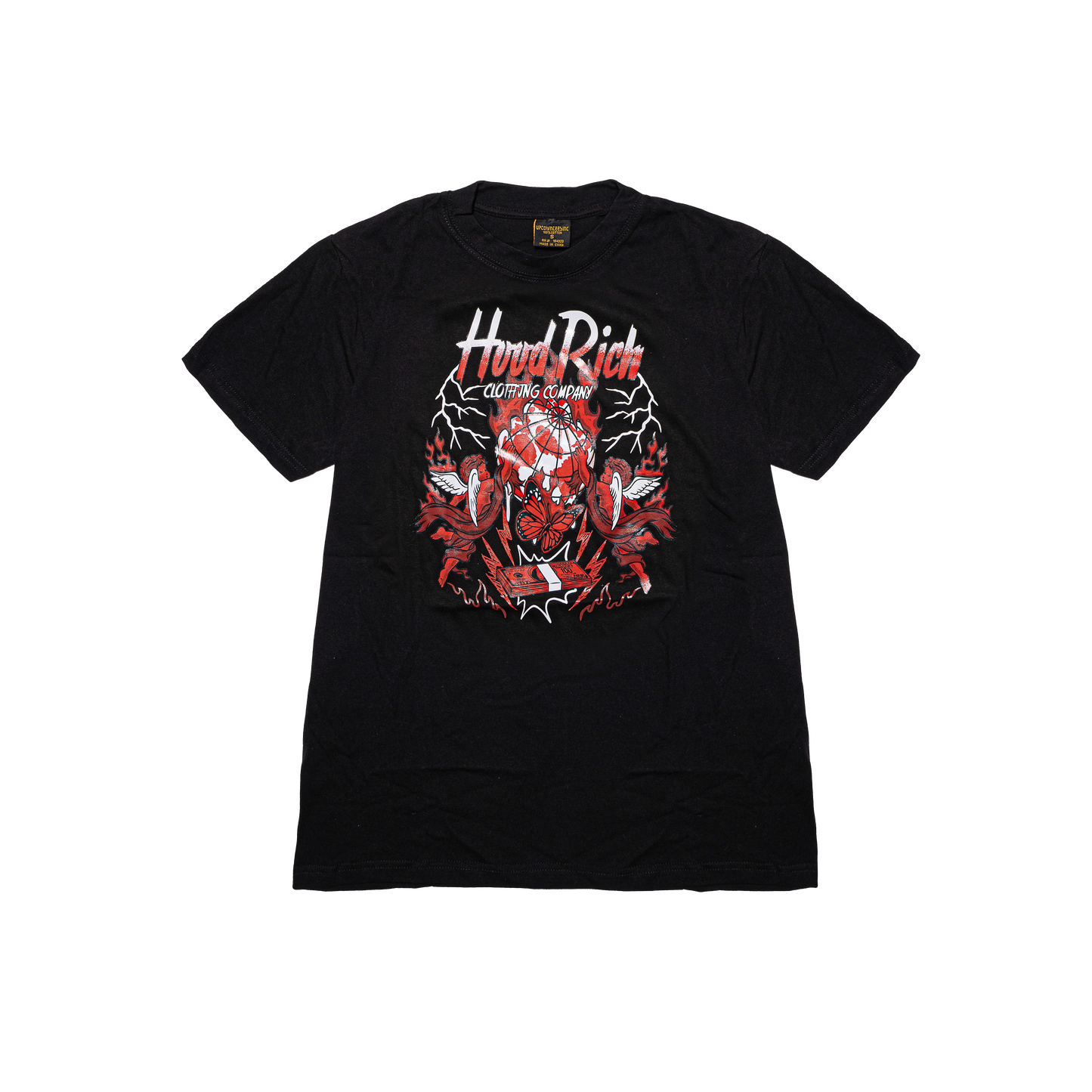 Black/Red Light Blessed N Rich T-Shirt
