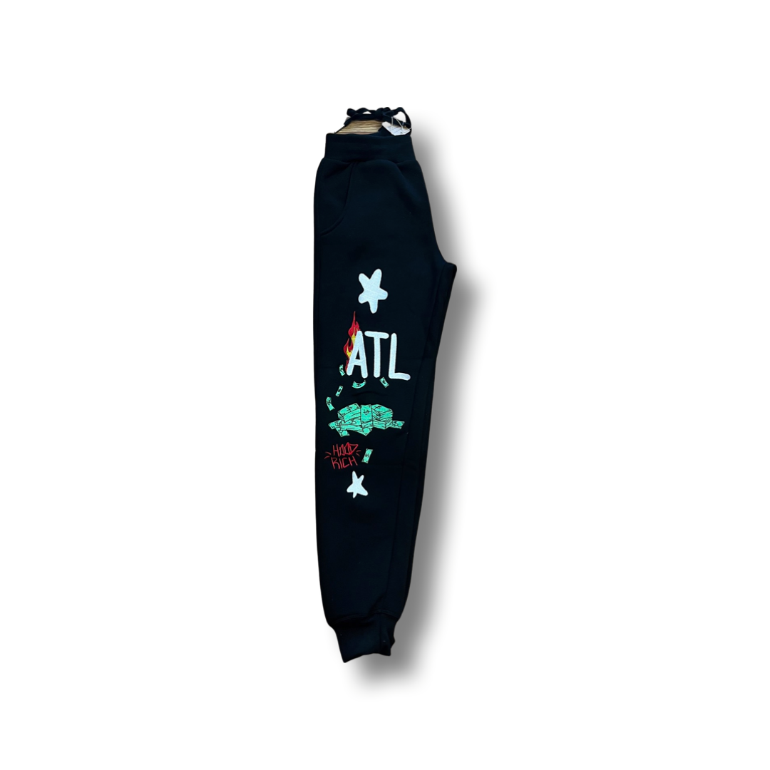 ATL Black Sweat Pants