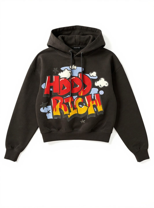 “Trapoholic” Pull-Over Hoodie