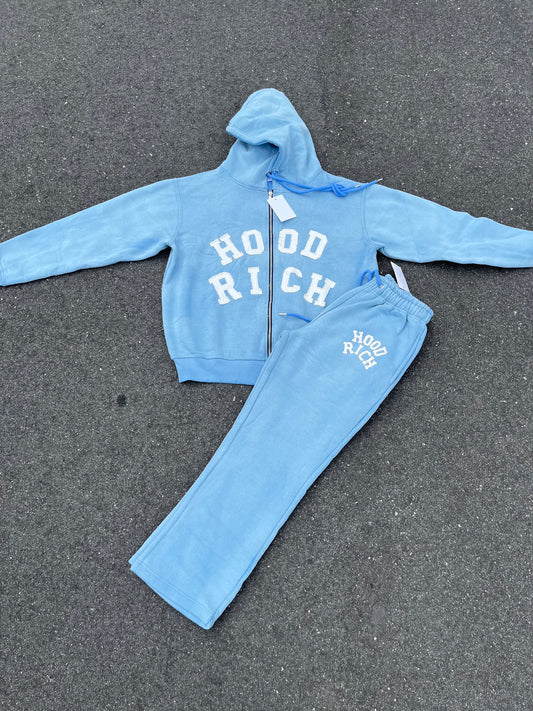 Baby Powder Distress Stack Tracksuit