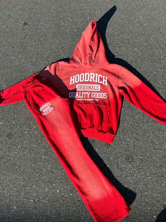 Red “Quality Goods” Stacked Set