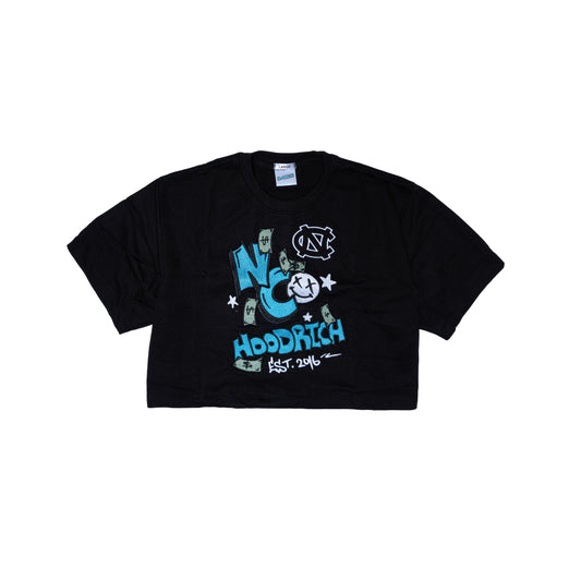 Black NC HoodRich Crop Top