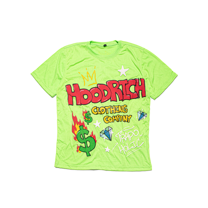 Green Trapoholic Shirt & Shorts Set