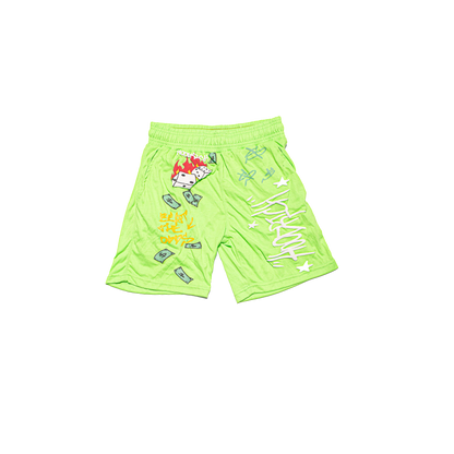 Green Trapoholic Shirt & Shorts Set