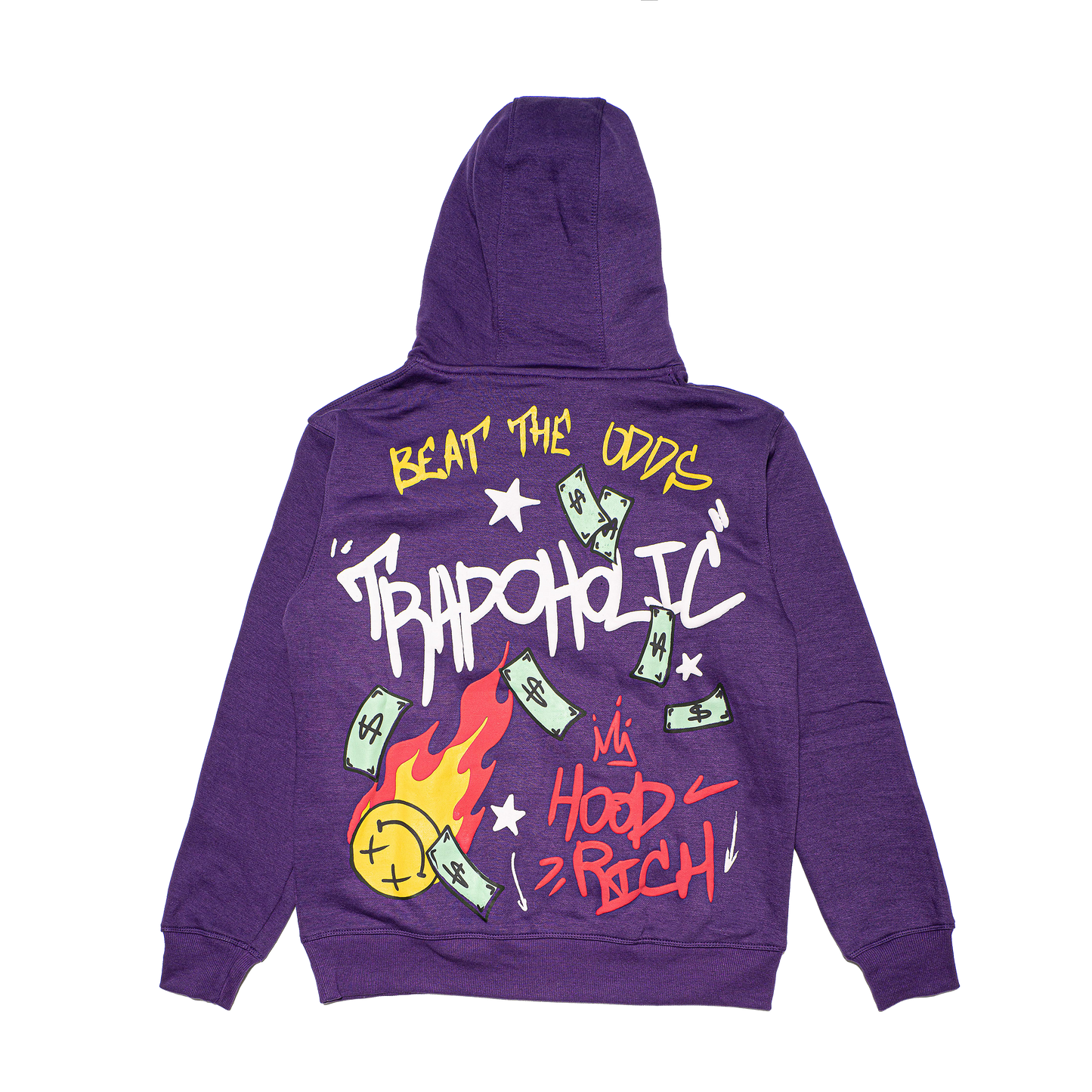 Purple Trapoholic Hoodie & Pants Set