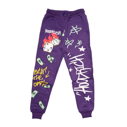 Purple Trapoholic Hoodie & Pants Set