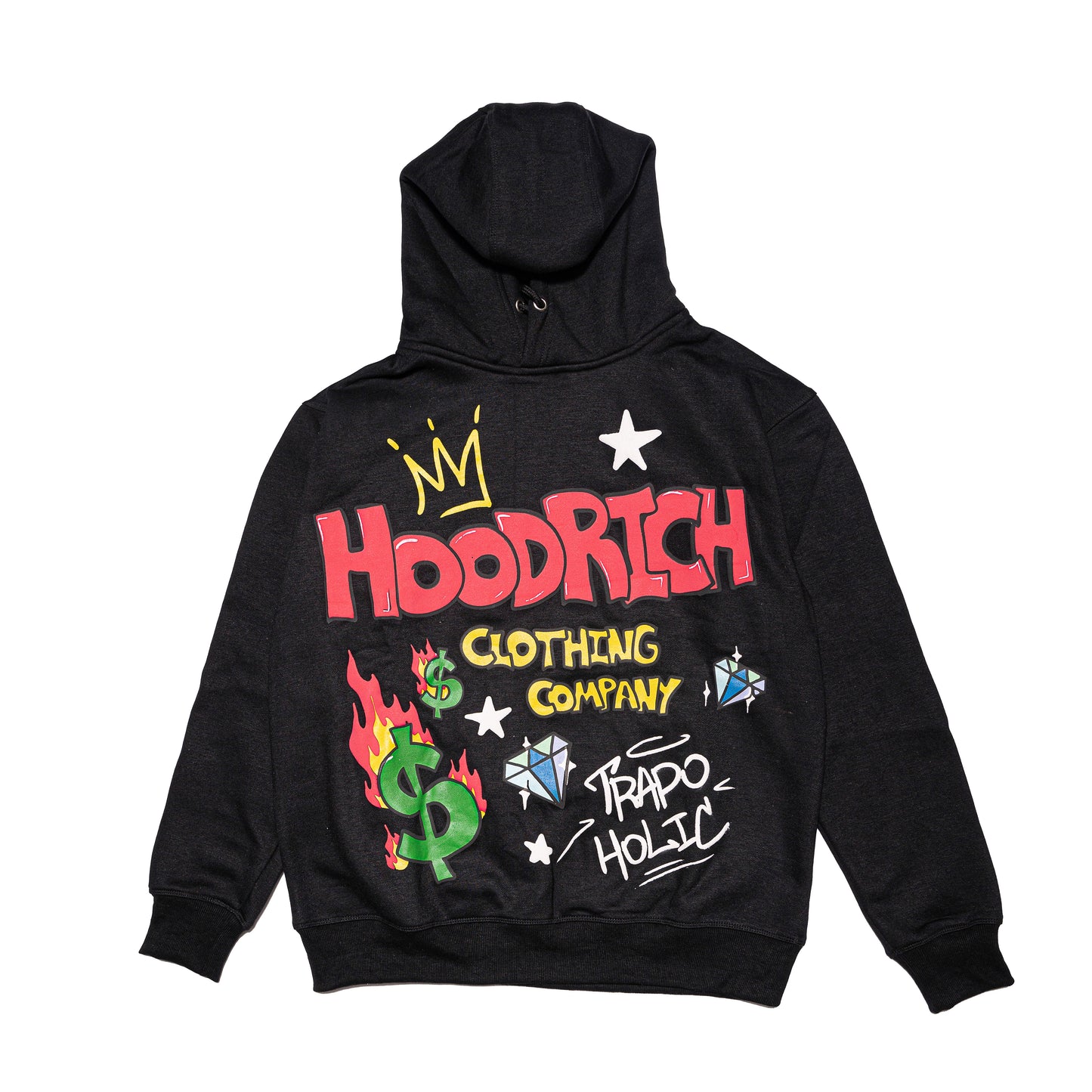 Black Trapoholic Hoodie & Pants Set