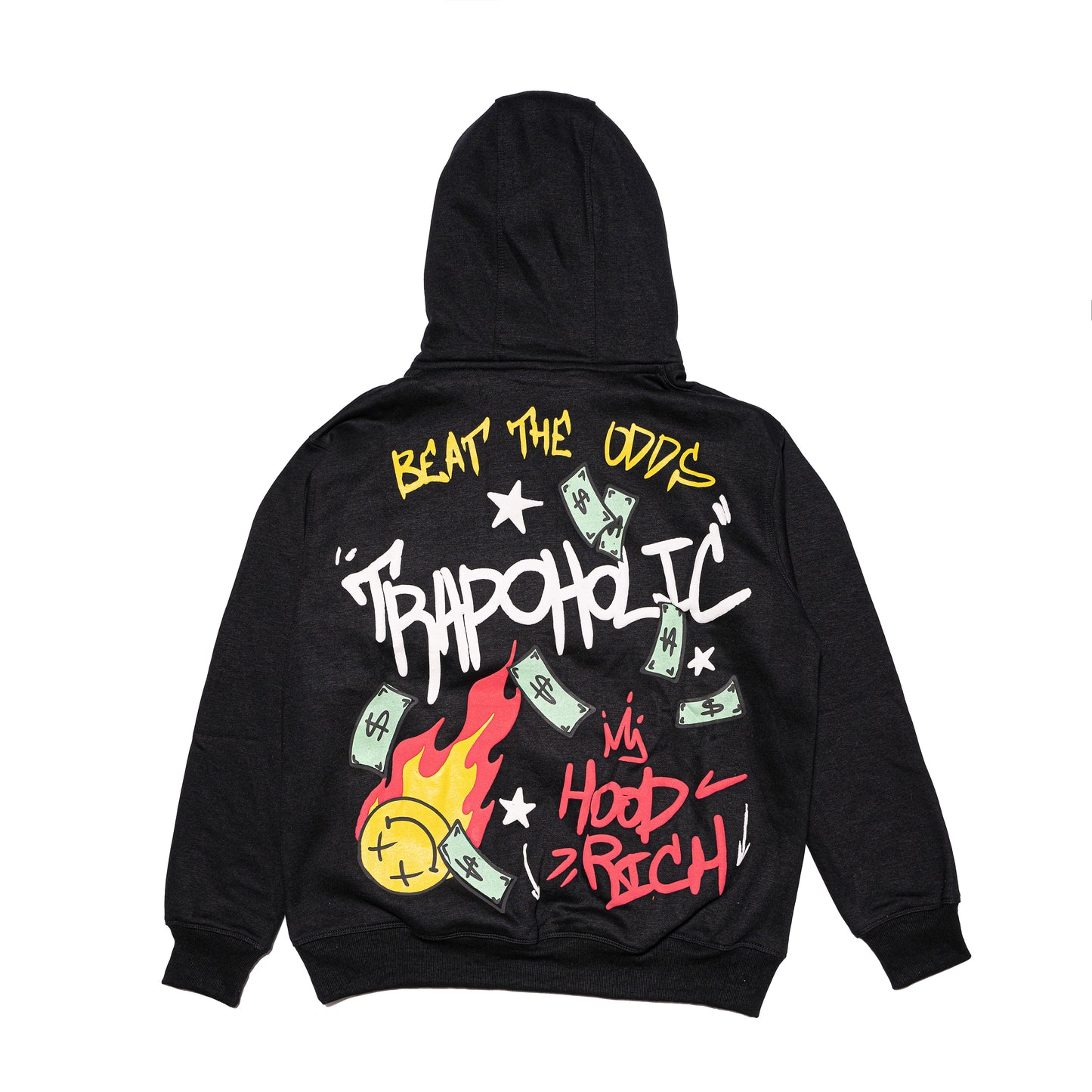 Black Trapoholic Hoodie & Pants Set