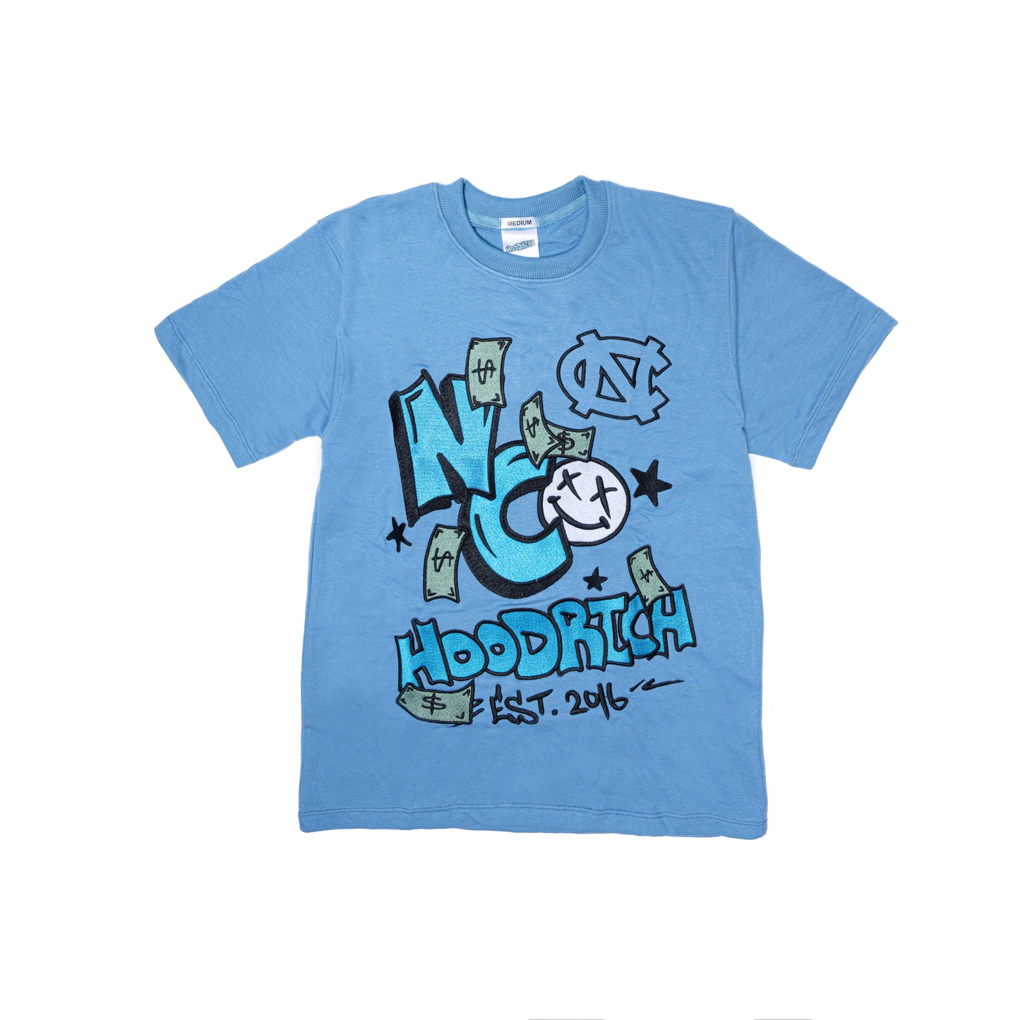 Sky Blue NC HoodRich Short Set