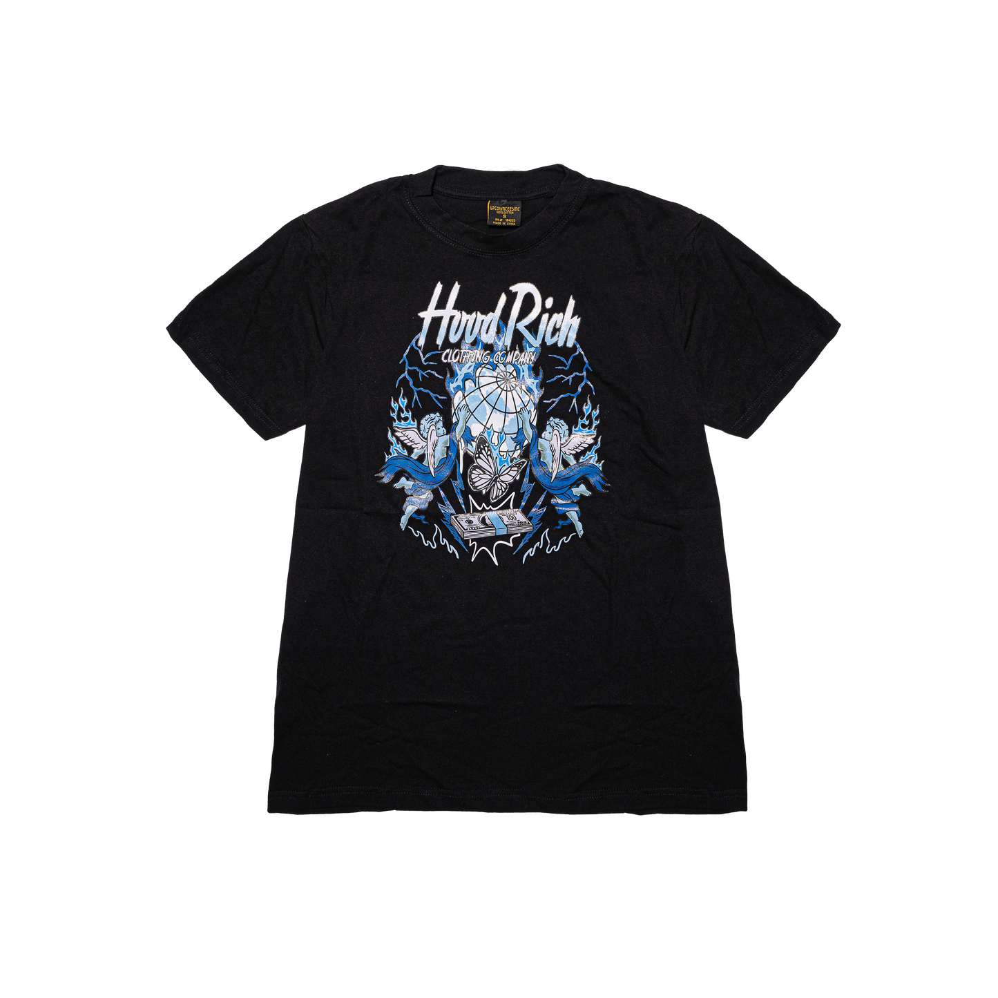 Black/Blue Light Blessed N Rich T-Shirt
