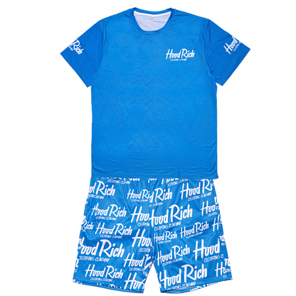 Blue Beat The Odds Shirt & Shorts Set