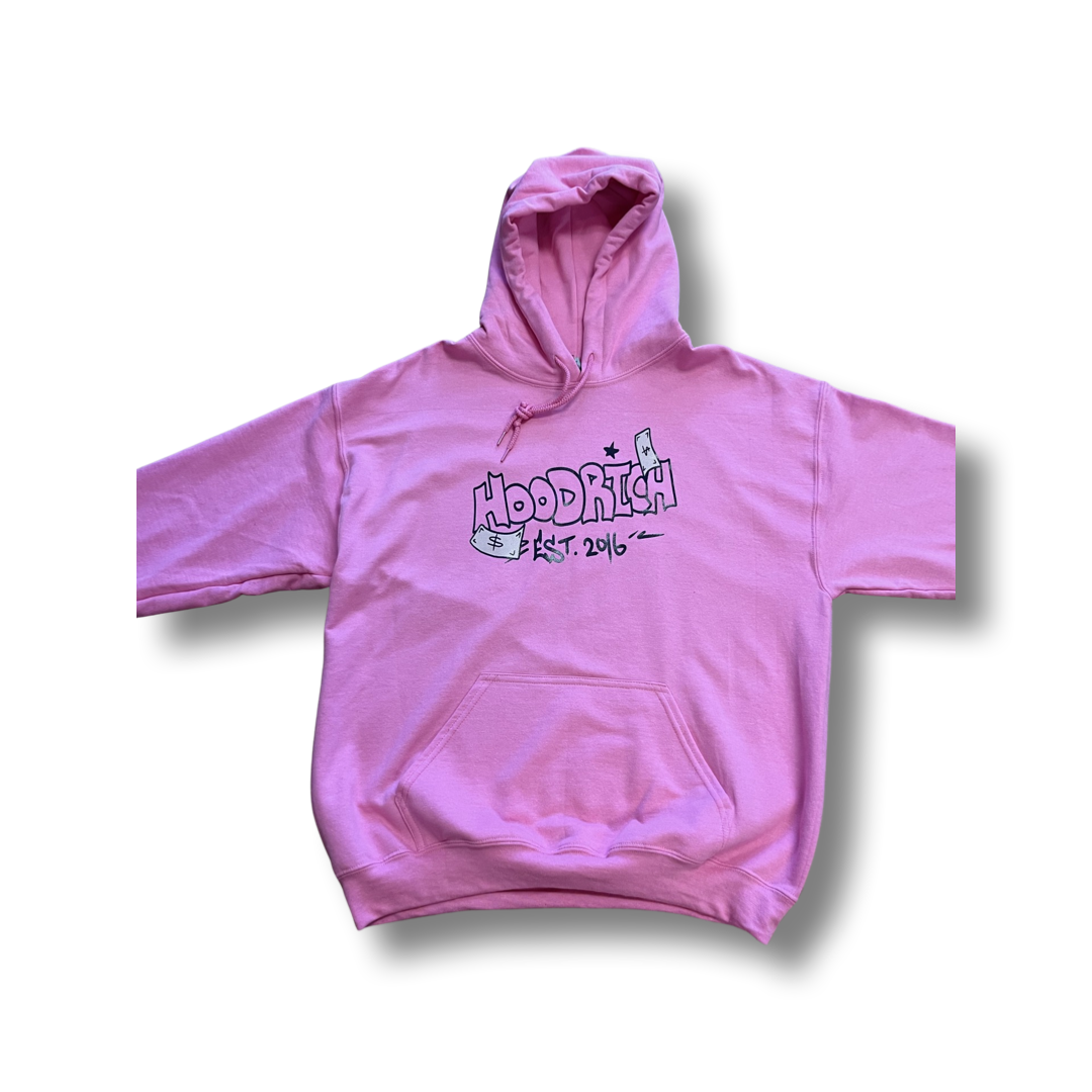 Pink Rose Hoodie