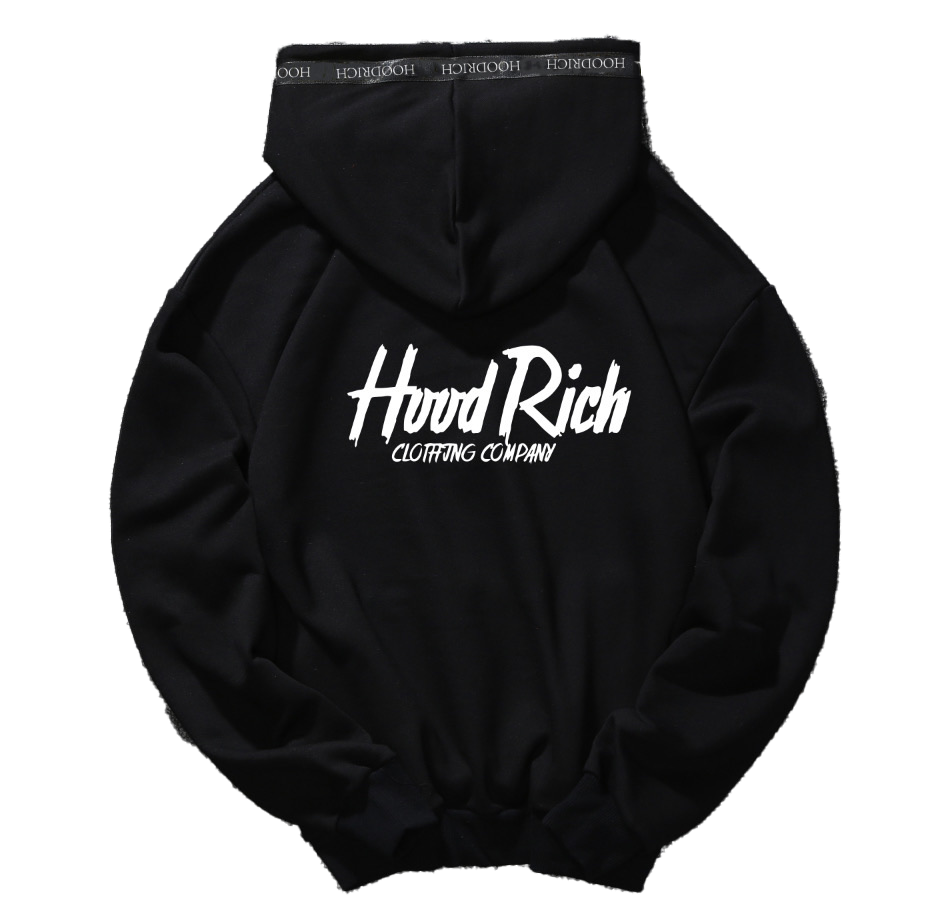 New Black And White HoodRich Hoodie