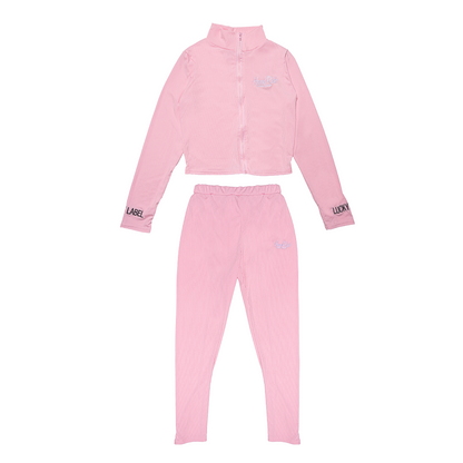 Pink “Lucky” HoodRich Outfit