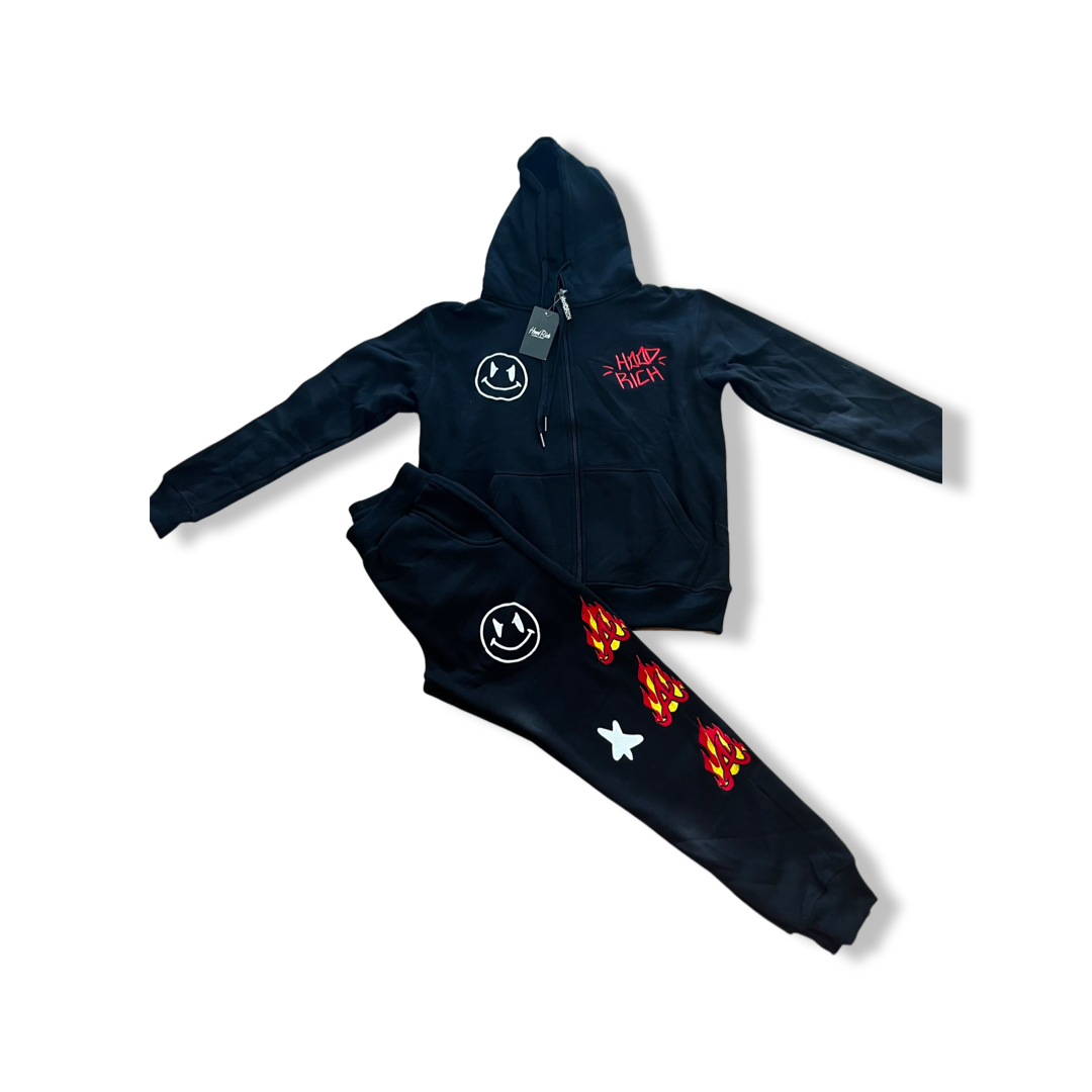 Hawks Black Tracksuits