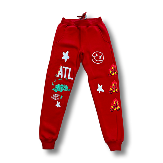 ATL Red Sweat Pants