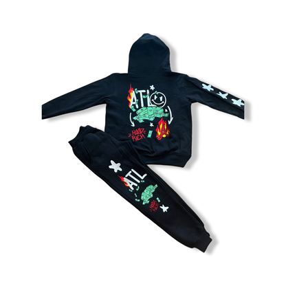 Hawks Black Tracksuits