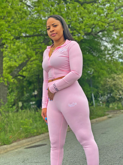 Pink “Lucky” HoodRich Outfit
